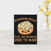 文法が教師を作るように類義語ロールを作る カード (黄色い花)