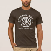 文法が文を作るように類義語がロールパンに - Tシャツ (正面)