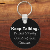 文法のキーチェーンの修正 キーホルダー (正面)