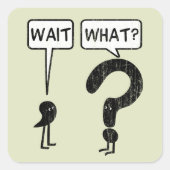 文法のスペルを待つ スクエアシール (正面)