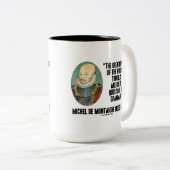 文法のde Montaigne World'sの悩みの質問 ツートーンマグカップ (正面右)