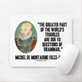 文法のde Montaigne World'sの悩みの質問 マウスパッド (マウス)