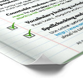 文法を改善するための10のヒント ポスター (角)