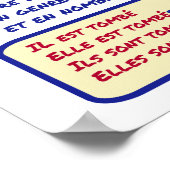 文法フランスのパスの作成先 ポスター (角)