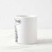 文法マグの英語の先生フクロウ コーヒーマグカップ (中央)