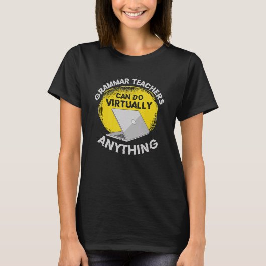 文法先生は何でもできる英語先生 Tシャツ (正面)