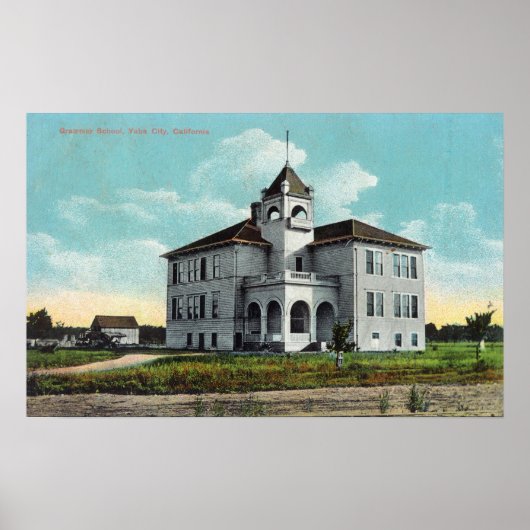 文法学校の外観2 ポスター (正面)