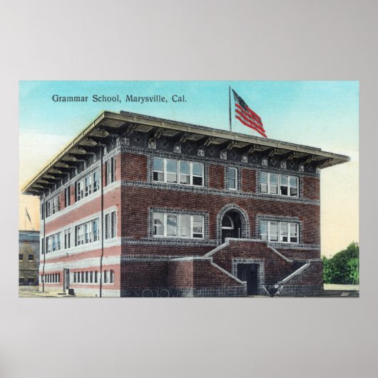 文法学校の外観3 ポスター (正面)