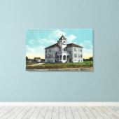 文法学校の外観 キャンバスプリント (インサイチュ (ウッドフロア))