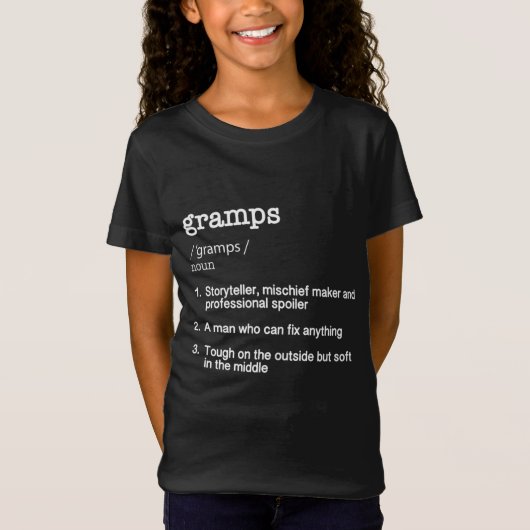 文法定義おもしろい – 父の日の贈り物 Tシャツ (正面)