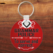 文法巡査 キーホルダー (正面)