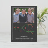 文法的に図式化されたメリークリスマスキャロル シーズンカード (スタンド正面)