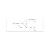 文法的に図式化されたメリークリスマス ラバースタンプ (インプリント)