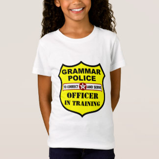 文法警察のカスタマイズ可能な子供のティー Tシャツ