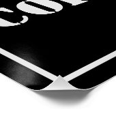 文法警察ユーモア白文字 ポスター (コーナー)