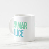 文法警察 コーヒーマグカップ (正面左)