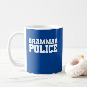 「文法警察」 コーヒーマグカップ
