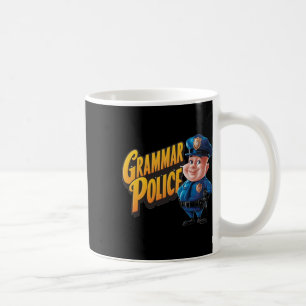 文法警察。文法S.英語愛好家 コーヒーマグカップ