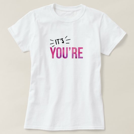 文法警察 - It's You're Tシャツ (デザイン正面)