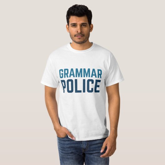 文法警察 Tシャツ (正面フル)
