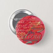 文献は愛詩歌のシェークスピアのピンクを引用します 缶バッジ (正面&裏面)