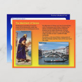 文献、シェークスピア、ベニスの商人 ポストカード (正面/裏面)