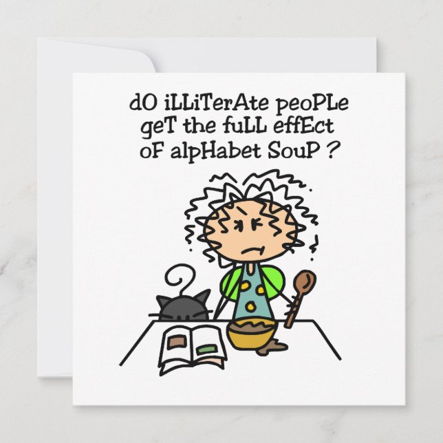 文盲の人々のユーモア (正面)