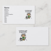 文盲の人々のユーモア 名刺 (正面/裏面)