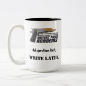 文筆警察学校コーヒーマグ ツートーンマグカップ (左)