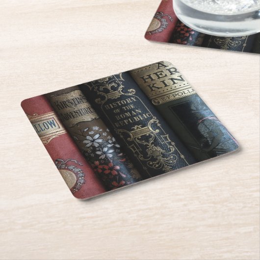 文芸コースター スクエアペーパーコースター (アングル)