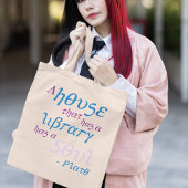 文芸プラトン引用文ブックッシュマーチ トートバッグ