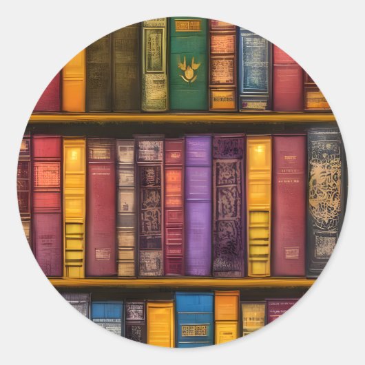 文芸宝物 – クラシック古書 ラウンドシール (正面)