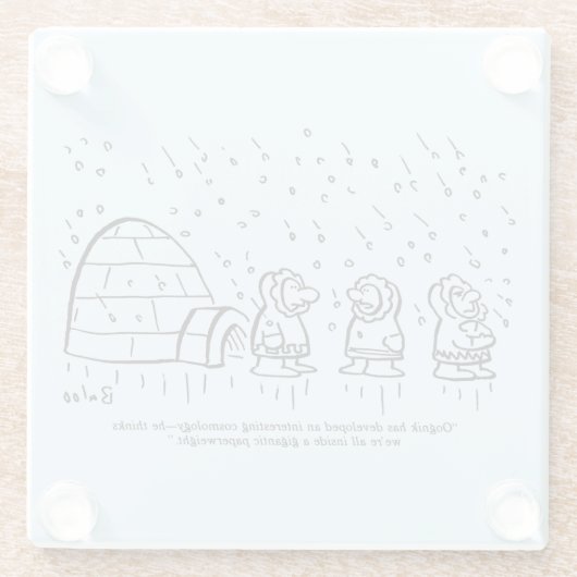 文鎮 ガラスコースター (裏面)