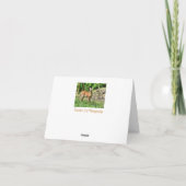 斑付き子鹿 カード (裏面)