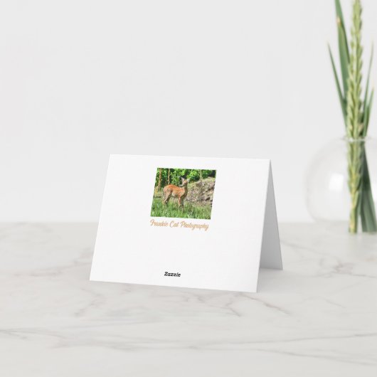 斑付き子鹿 カード (裏面)