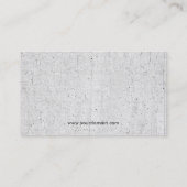 斑入りの挨りだらけの麻布Antiqued老化させた最初の名前 名刺 (裏面)