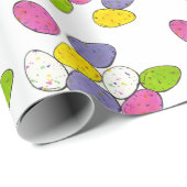 斑入りイースターエッグ麦芽牛乳キャンディトリート ラッピングペーパー (ロールコーナー)