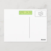 斑入りウサギ ポストカード (裏面)