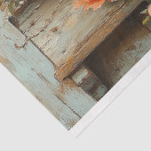 斑入りオレンジポ鮮やかピーのデコペ 薄葉紙 (詳細)