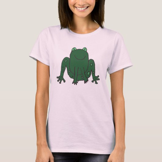 斑入りカエル Tシャツ (正面)