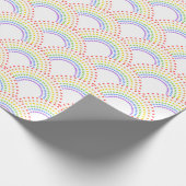 斑入りカラフルレインボーパターン ラッピングペーパー (角)