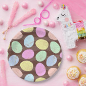 斑入りキャンディイースターエッグパターン ペーパープレート (パーティー)