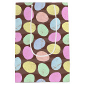 斑入りキャンディイースターエッグパターン ミディアムペーパーバッグ (裏面)