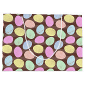 斑入りキャンディイースターエッグパターン ラージペーパーバッグ (裏面)