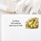 斑入りゴールデン梨の新しいアドレス ラベル (インサイチュ)