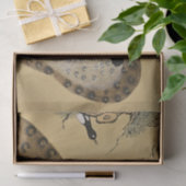 斑入りタイガーミナワとマグパイ 薄葉紙 (ギフト)