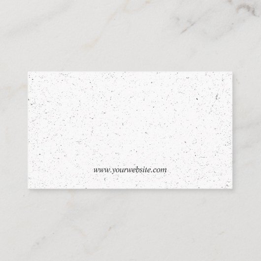 斑入りテクスチモダンャサロンスタイリストヘアスプレー 名刺 (裏面)