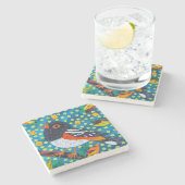 斑入りトーヒー ストーンコースター (横)