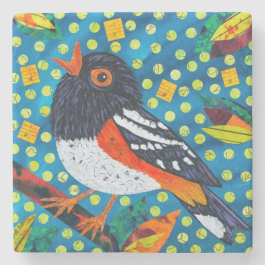 斑入りトーヒー ストーンコースター (正面)