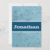 斑入りブルー招待状 招待状 (裏面)